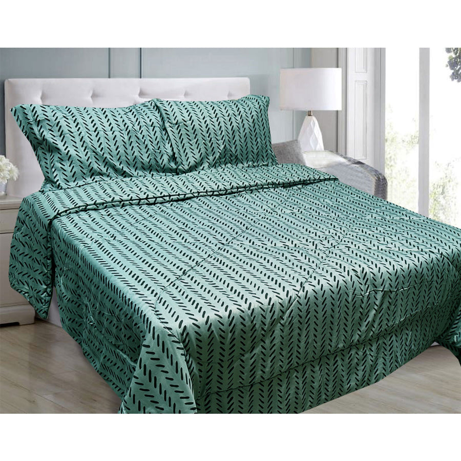 Hotel Living 3 Pce Light Weight Microfiber Comforter Set Queen/King Reversible - SuperSaverAU - view 1