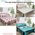 Hotel Living 3 Pce Light Weight Microfiber Comforter Set Queen/King - Reversible - SuperSaverAU - view 3