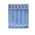 Jacquard Stripe Shower Curtain 180 x 180 cm - Blue Stone, Weighted Hem, Polyester - SuperSaverAU - view 1