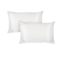 600GSM Twin Pack Microfibre Standard Pillows 45 x 70 cm - Soft Striped Design - SuperSaverAU - view 1