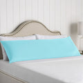 Artex 100% Cotton Body Pillowcase Aqua 48 x 145 cm - Solid Colour Design - SuperSaverAU - view 1