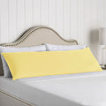 Artex 100% Cotton Body Pillowcase, Solid Colour, 48 x 145 cm, Buttercup - SuperSaverAU - view 1