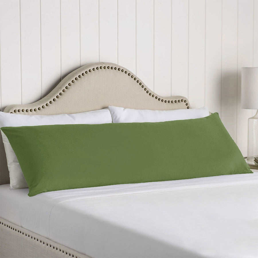 Artex 100% Cotton Body Pillowcase Dark Green 48 x 145 cm - Soft & Easy Care - SuperSaverAU - view 1