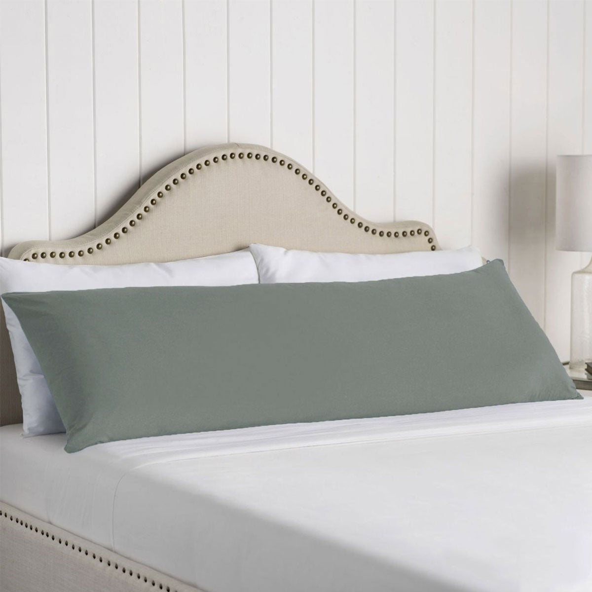 Artex 100% Cotton Body Pillowcase Grey 48 x 145 cm - Soft, Durable, Machine Washable