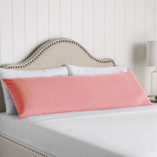 Artex 100% Cotton Body Pillowcase Pink 48 x 145 cm - Soft & Easy Care