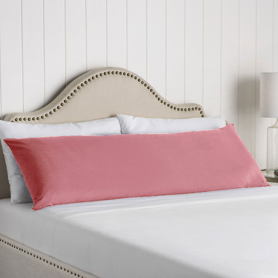 Artex 100% Cotton Body Pillowcase - 48 x 145 cm, Solid Colour Design, Rose - SuperSaverAU - view 1