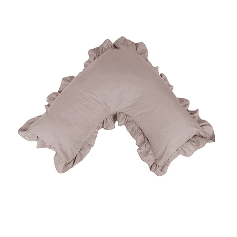 Artex Cotton Polyester V Shape Ruffled Pillowcase - Soft, Machine Washable - SuperSaverAU - view 1