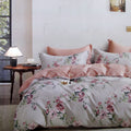 Caterina Reversible Cotton Quilt Cover Set King - 300TC Floral Design - SuperSaverAU - view 1