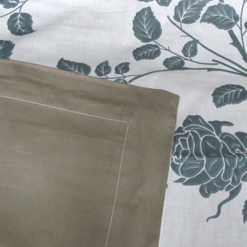 Elisabeth Reversible Cotton Quilt Cover Set 300TC Queen - Floral Design - SuperSaverAU - view 1