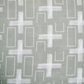 Artex Silver Crosses Geometric Quilt Cover Set - Queen