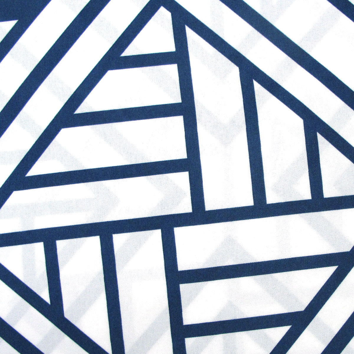 Artex Navy Geometric Pattern Printed Microfiber Quilt Cover Set Queen - SuperSaverAU - view 2