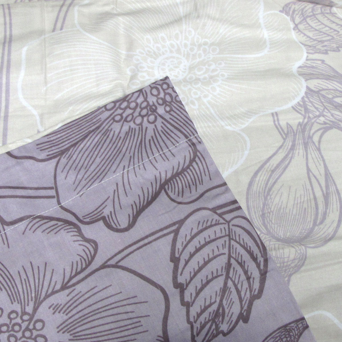 Gilmore 250TC Cotton Reversible Quilt Cover Set King - Floral Print Design - SuperSaverAU - view 3