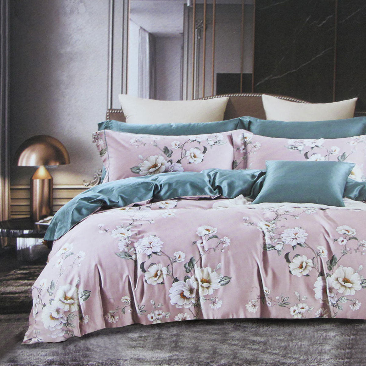 Premium Grace Cotton Sateen Quilt Cover Set 400TC - King