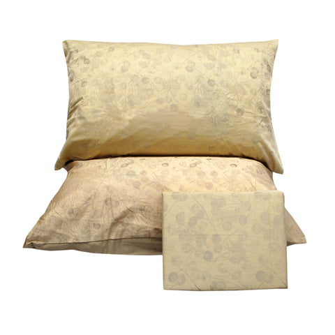 Premium Marsha Cotton Quilt Cover Set with Berry Jacquard Design - Double