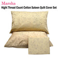 Premium Marsha Cotton Quilt Cover Set with Berry Jacquard Design - Double