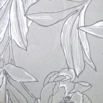 Artex Silver Peony Floral Printed Microfiber Quilt Cover Set Queen