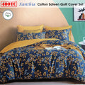 Xanthia 400TC Cotton Sateen Quilt Cover Set King - Floral Print Design - SuperSaverAU - view 2