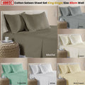 Premium 400TC Cotton Sateen Sheet Set – Mocha King Single