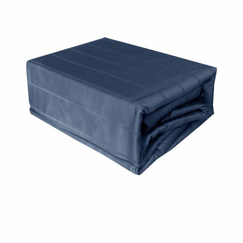 Indigo 800TC Luxury Cotton Self-Stripe Sheet Set King 40 cm Wall King - SuperSaverAU - view 1