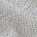 White Knitted Crochet Cotton Tablecloth Square 137 x 137 cm Scalloped Edging 4-Seater - SuperSaverAU - view 4