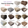 Dale Animal Faux Fur Throw Rug 127 x 152 cm Wild Cat - Soft Polyester, Machine Washable - SuperSaverAU - view 2