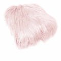 Mia Luxury Long Hair Faux Fur Throw Rug 127 x 152 cm Pale Pink - SuperSaverAU - view 1
