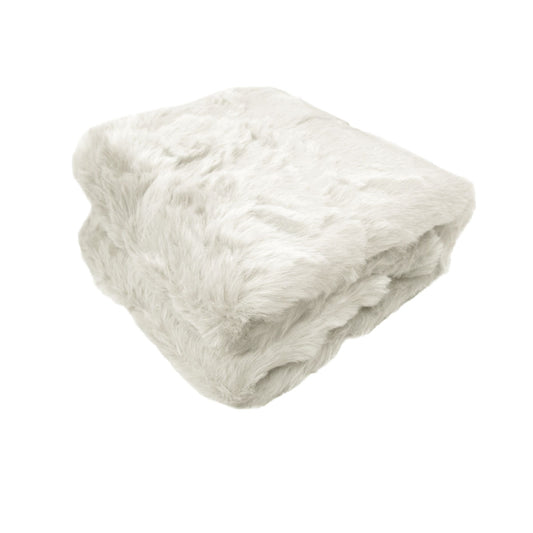 Radisson Alaskan Bear Faux Fur Throw Rug 127 x 152 cm Natural