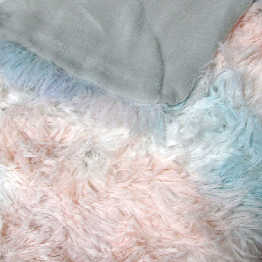 Finley Multi Colour Shaggy Throw Rug 127 x 152cm - Soft Polyester, Vibrant Hues - SuperSaverAU - view 1