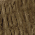 Harper Ruched Faux Fur Throw Rug – Brown 127 x 152cm