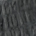 Harper Ruched Faux Fur Throw Rug – Charcoal 127 x 152cm
