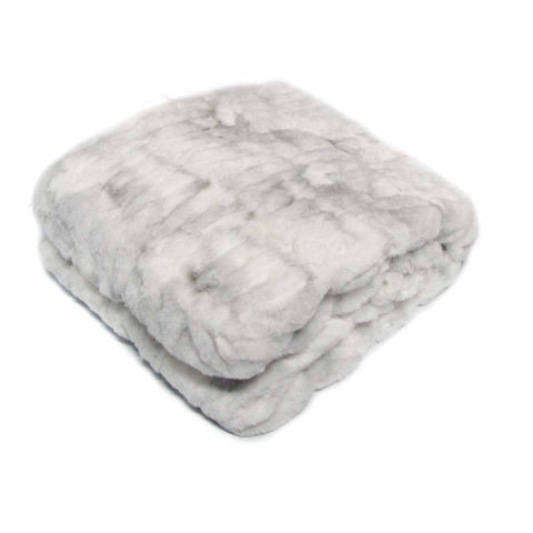 Premium Meadow Faux Fur Throw Rug – Arctic Fox 127 x 152cm