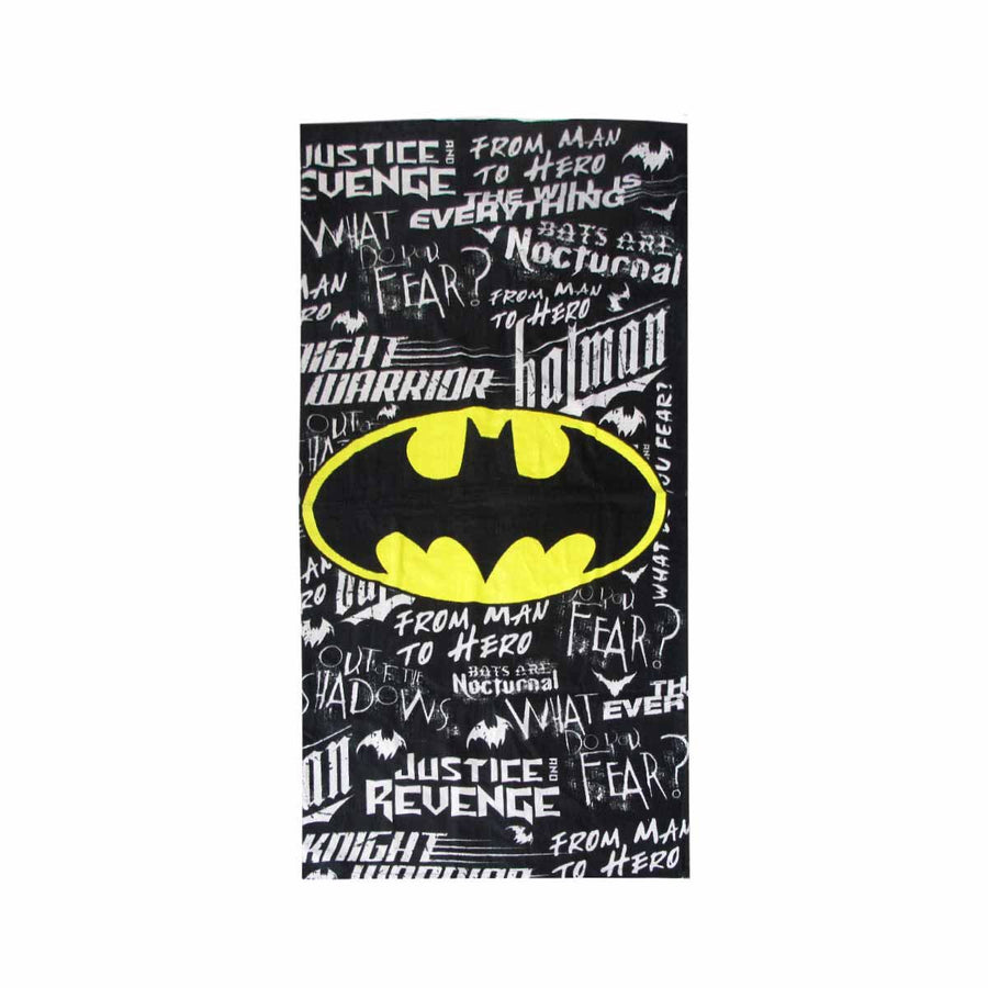 Teen Cool Theme Cotton Beach Towel 70 x 140 cm Batman From Man to Hero - SuperSaverAU - view 1