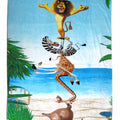 Madacascar Large Cotton Beach Towel 100 x 150 cm - SuperSaverAU - view 3