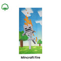 Kids Fun Theme Cotton Beach Towel 70 x 140 cm Mincraft Fire - SuperSaverAU - view 2