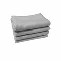 500GSM Set of 4 Combed Cotton Bath Towels Plain 70 x 140 cm Plain Silver - SuperSaverAU - view 1