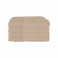 600GSM Set of 4 Combed Cotton Bath Towels 70 x 140 cm Latte (aka Frappe) - SuperSaverAU - view 1