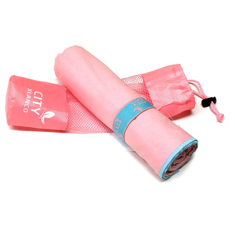 City Blanco Super Absorbent Bath/Sports Towel 70x150 cm - Solid Colour Design - SuperSaverAU - view 1