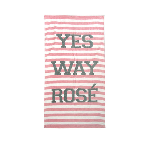 Way Rose Cotton Velour Printed Beach Towel - 80 x 160 cm, Colourful Design