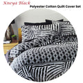 Homeport Kenya Black Geometric Quilt Cover Set Double - 180 x 210cm - SuperSaverAU - view 2