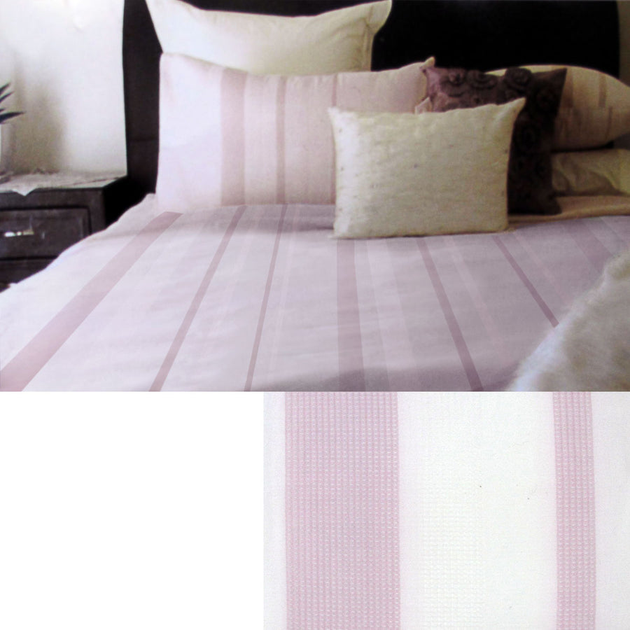 Metropolitan Waffle Quilt Cover Set Pink - Queen, Soft Polyester Cotton, Machine Washable - SuperSaverAU - view 1