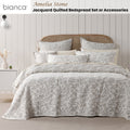 Bianca Ameila Stone Jacquard Quilted Bedspread Set - King