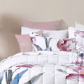 Bianca Carmela Floral Bedspread Set Single - Hand Painted, Soft Polyester - SuperSaverAU - view 2