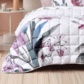 Bianca Carmela Floral Bedspread Set Single - Hand Painted, Soft Polyester - SuperSaverAU - view 3