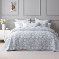 Bianca Laurieton Jacquard Botanical Bedspread Set – Blue King