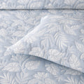 Bianca Laurieton Jacquard Botanical Bedspread Set – Blue Queen