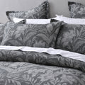Bianca Maidstone Grey Floral Bedspread Set King - Luxurious Jacquard - SuperSaverAU - view 3