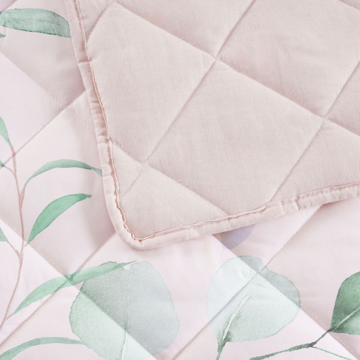 Bianca Sidney Printed Floral Bedspread Set – Blush King