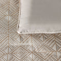 Bianca Bellagio Jacquard Geometric Comforter Set – Gold Queen/King 6 Piece