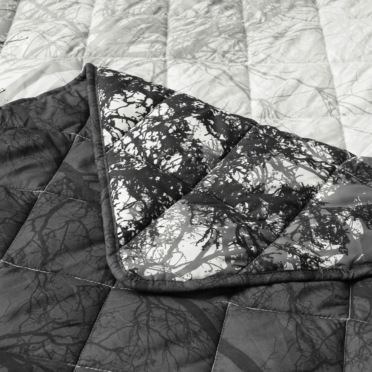 Bianca Boscage Black Forest Quilted Coverlet Set - Super King