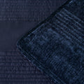Bianca Cyrano Velvet Quilted Coverlet Set – Indigo Queen/King